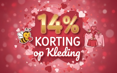 Valentijnsactie: 14% korting op badmintonkleding