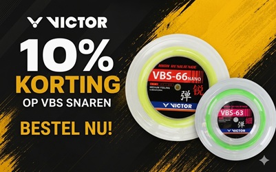 Tijdelijk 10% korting op álle Victor VBS badmintonrollen!