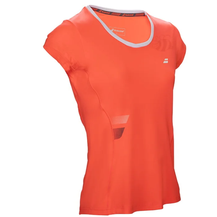 Babolat-T-shirt-Core-Flag-Club-Red-Lady-2