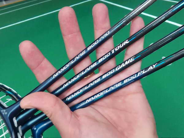 Yonex Nanoflare 800 series - Yonex Nanoflare 800 Pro, Tour, Game en Play Yonex Nanoflare 800 series - Yonex Nanoflare 800 Pro, Tour, Game en Play